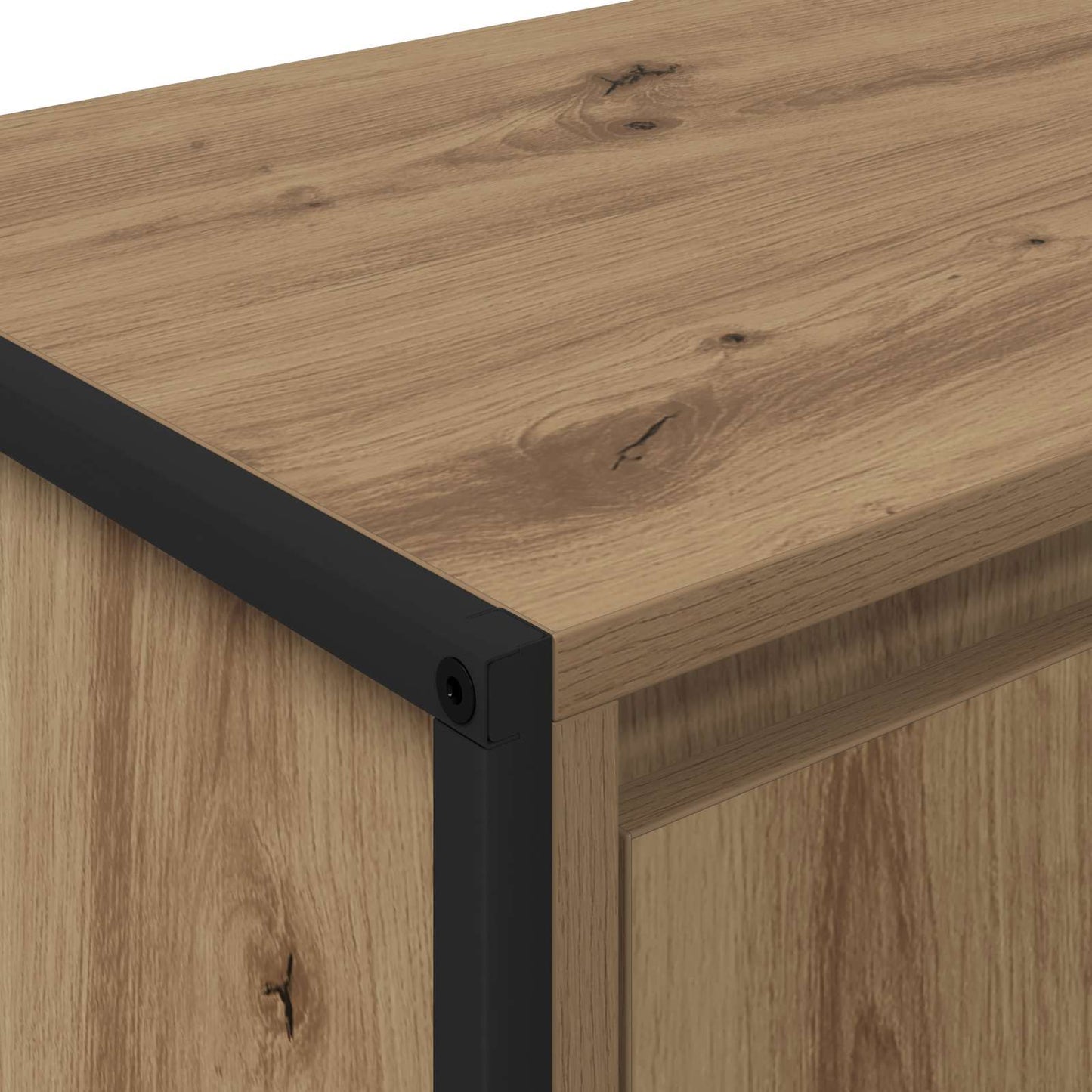 vidaXL Ντουλάπι TV Καρυδιά Χειροποίητης Εργασίας 140 x 36 x 49.5 εκ