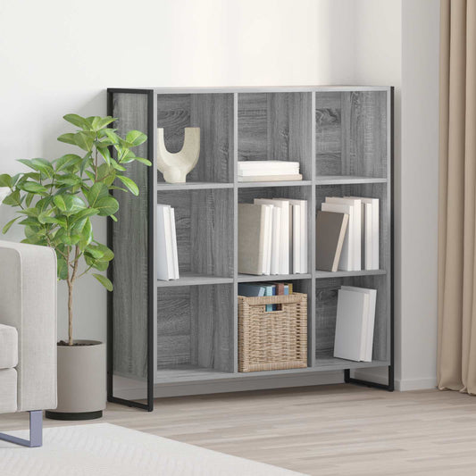 vidaXL Βιβλιοθήκη Γκρίζο Σονομα 99.5 x 30 x 108.5 εκ