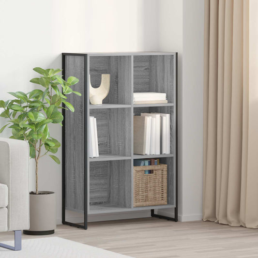 vidaXL Βιβλιοθήκη Γκρίζο Σονομα 99.5 x 30 x 108.5 εκ