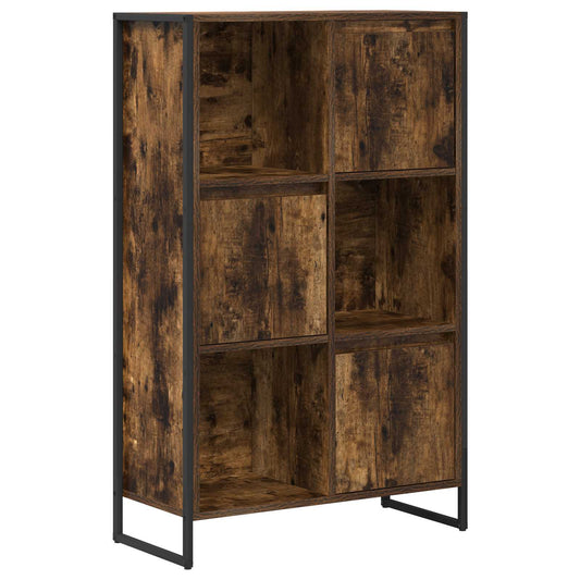vidaXL Βιβλιοθήκη Καπνιστό Δρύς 68 x 30 x 108.5 εκ. Επεξεργασμένο ξύλο