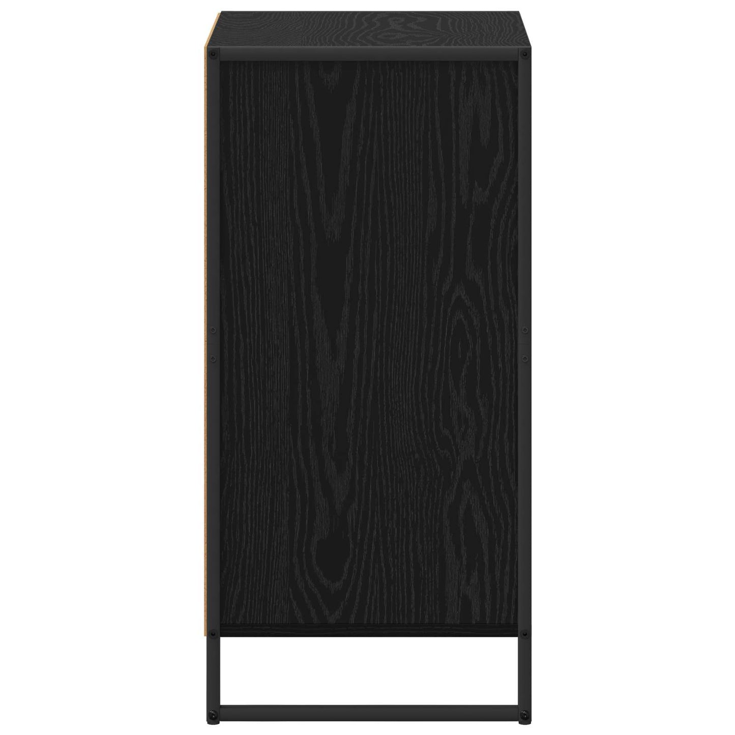 vidaXL Πλαϊνό γραφείο Μαύρη Οξυά 42 x 36 x 75.5 εκ. Επεξεργασμένο ξύλο