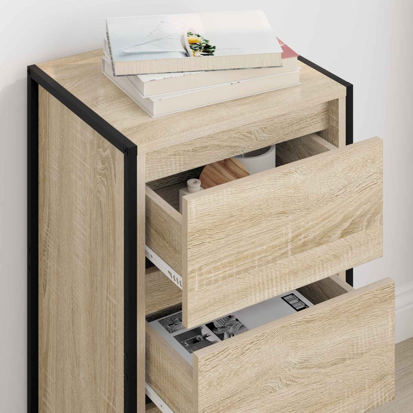 vidaXL Πλαϊνό γραφείο Σονόμα 42 x 36 x 75.5 εκ. Επεξεργασμένο ξύλο