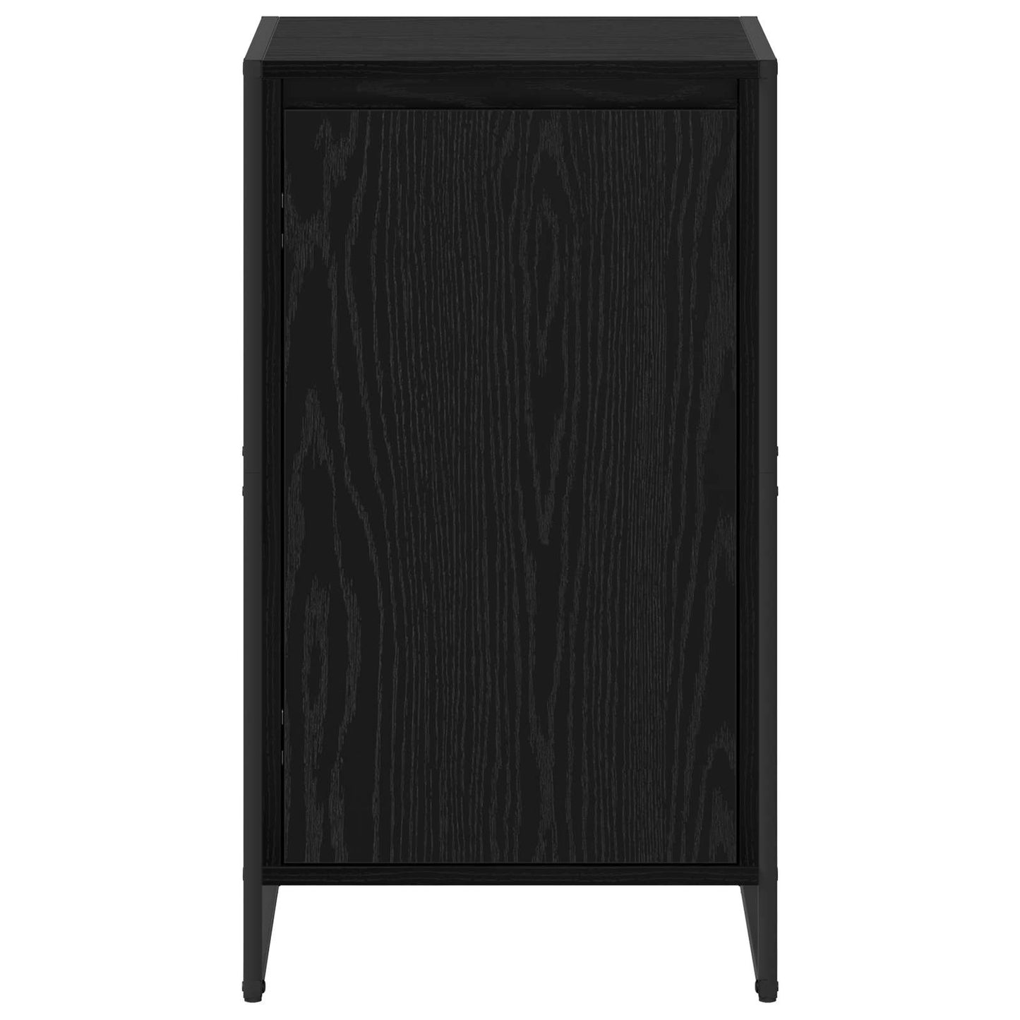 vidaXL Πλαϊνό γραφείο Μαύρη Οξυά 43 x 36 x 75,5 εκ. Επεξεργασμένο ξύλο
