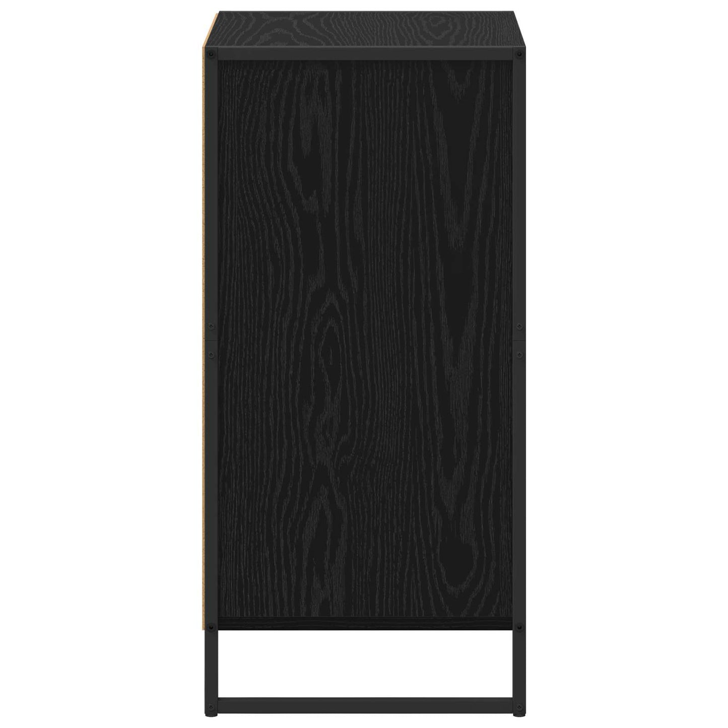 vidaXL Πλαϊνό γραφείο Μαύρη Οξυά 43 x 36 x 75,5 εκ. Επεξεργασμένο ξύλο