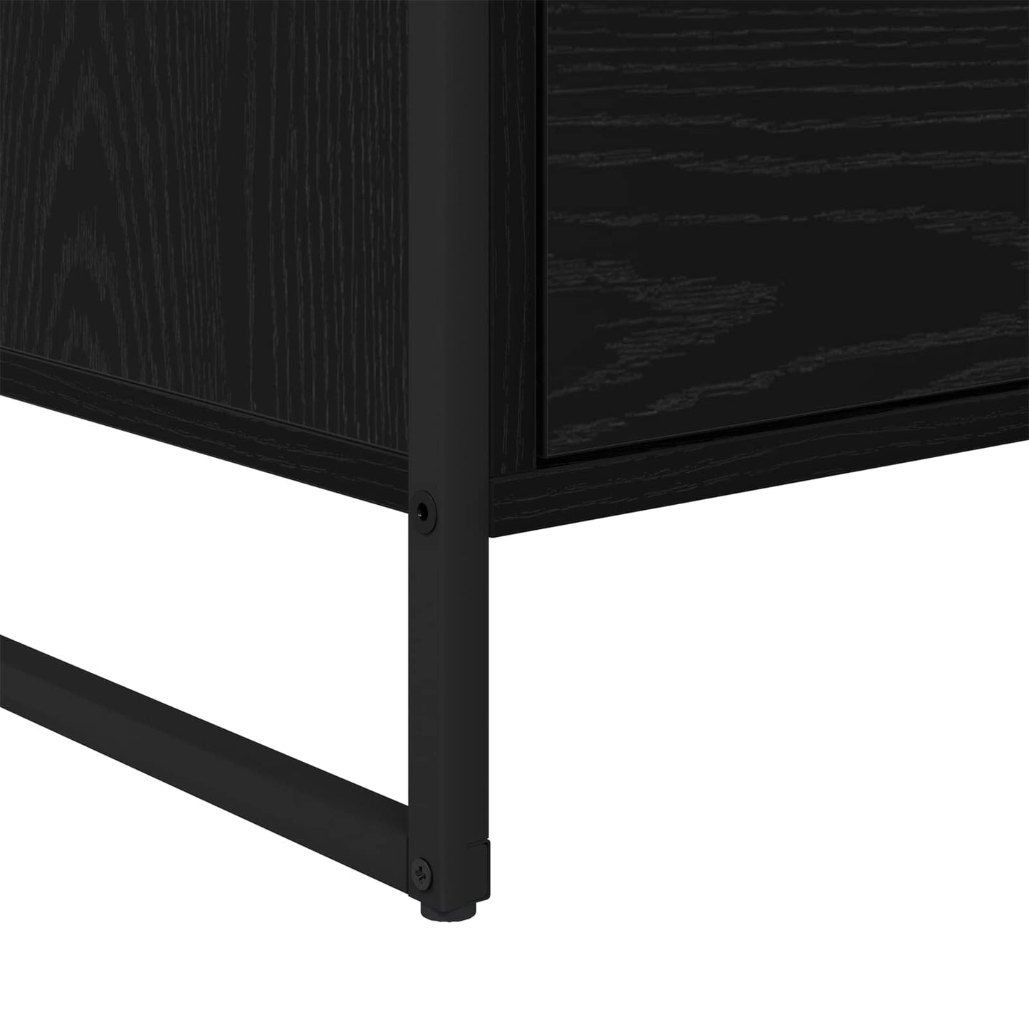 vidaXL Πλαϊνό γραφείο Μαύρη Οξυά 79 x 36 x 75.5 εκ. Επεξεργασμένο ξύλο