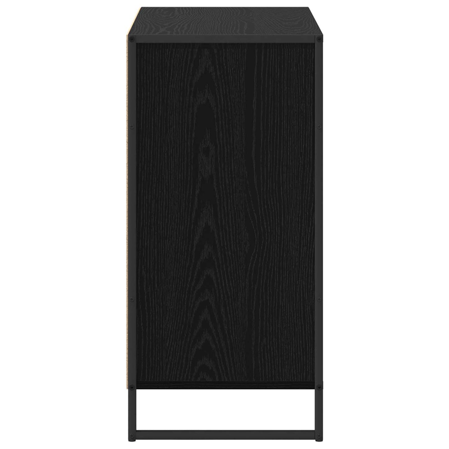 vidaXL Βοηθητικό ντουλάπι Μαύρη Οξυά 79 x 36 x 75 εκ
