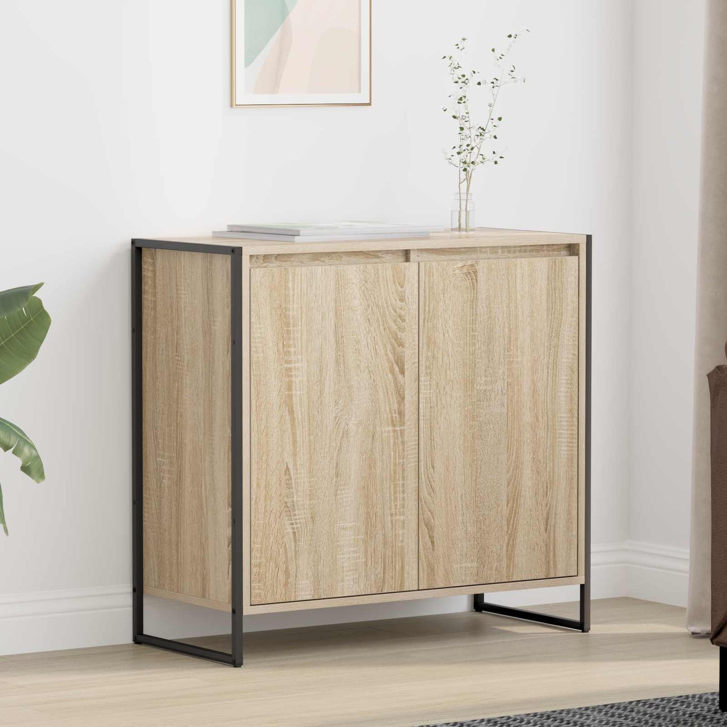 vidaXL Βοηθητικό ντουλάπι Σονόμα 79 x 36 x 75 εκ Επεξεργασμένο ξύλο