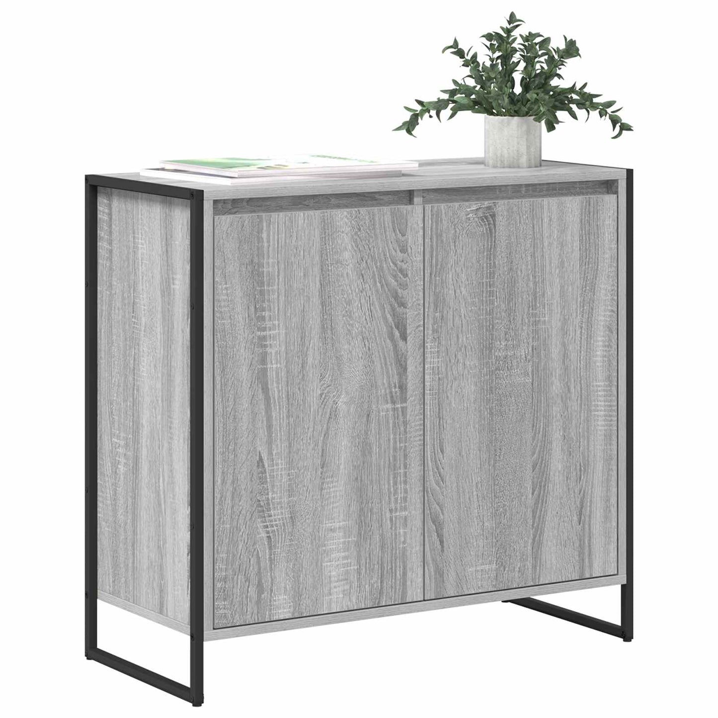 vidaXL Βοηθητικό ντουλάπι Γκρίζο Σονομα 79 x 36 x 75 εκ