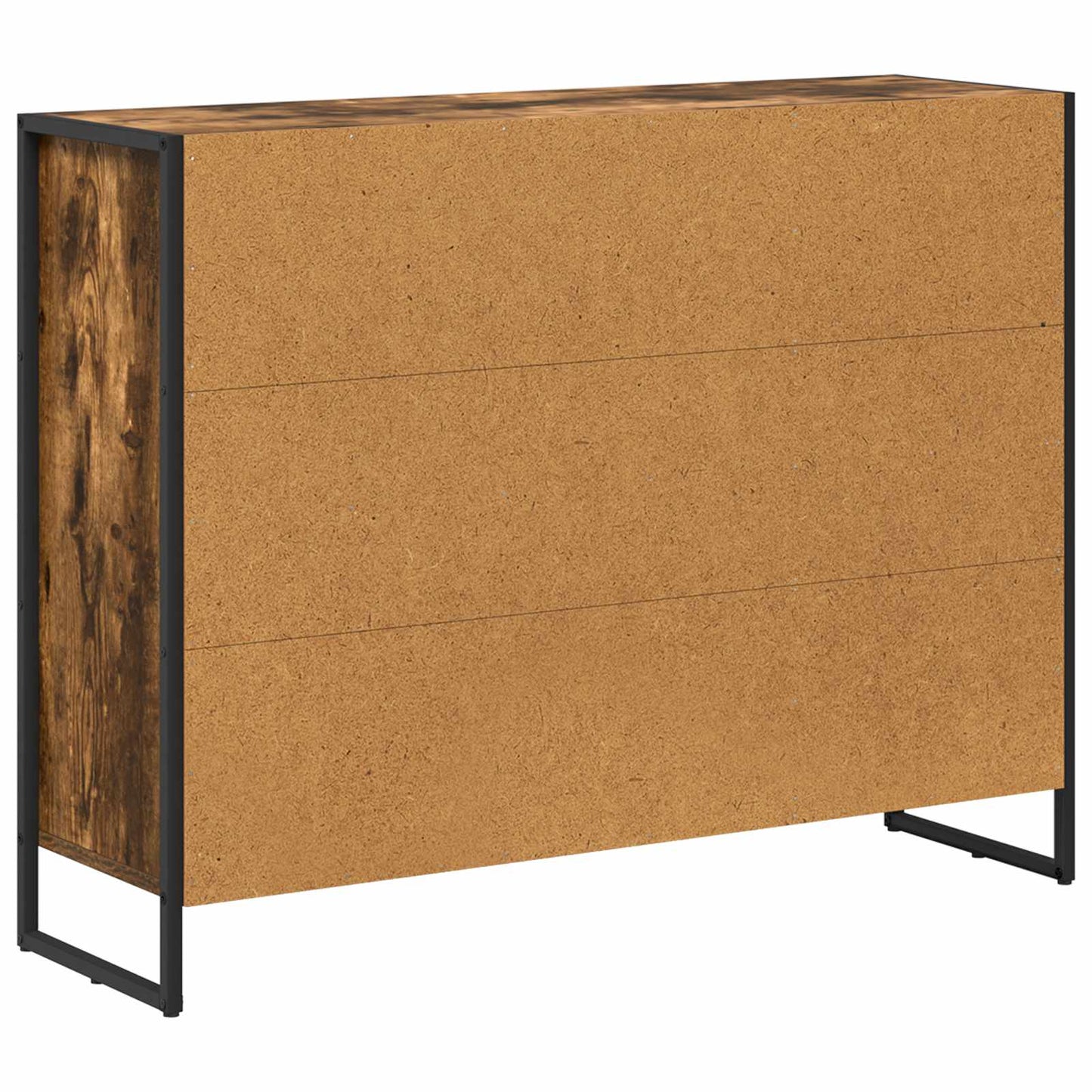 vidaXL Βοηθητικό ντουλάπι Καπνιστό Δρύς 96,5 x 30 x 75 εκ