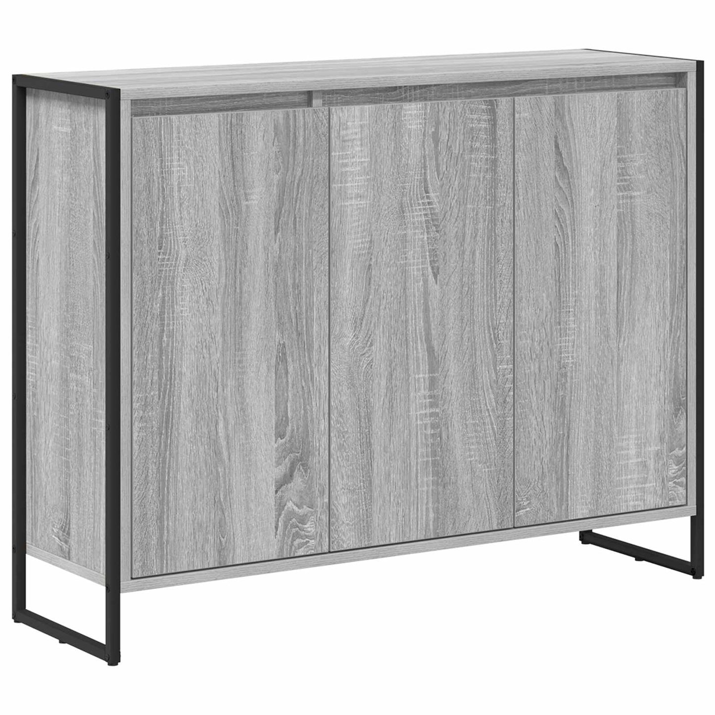 vidaXL Βοηθητικό ντουλάπι Γκρίζο Σονομα 96,5 x 30 x 75 εκ