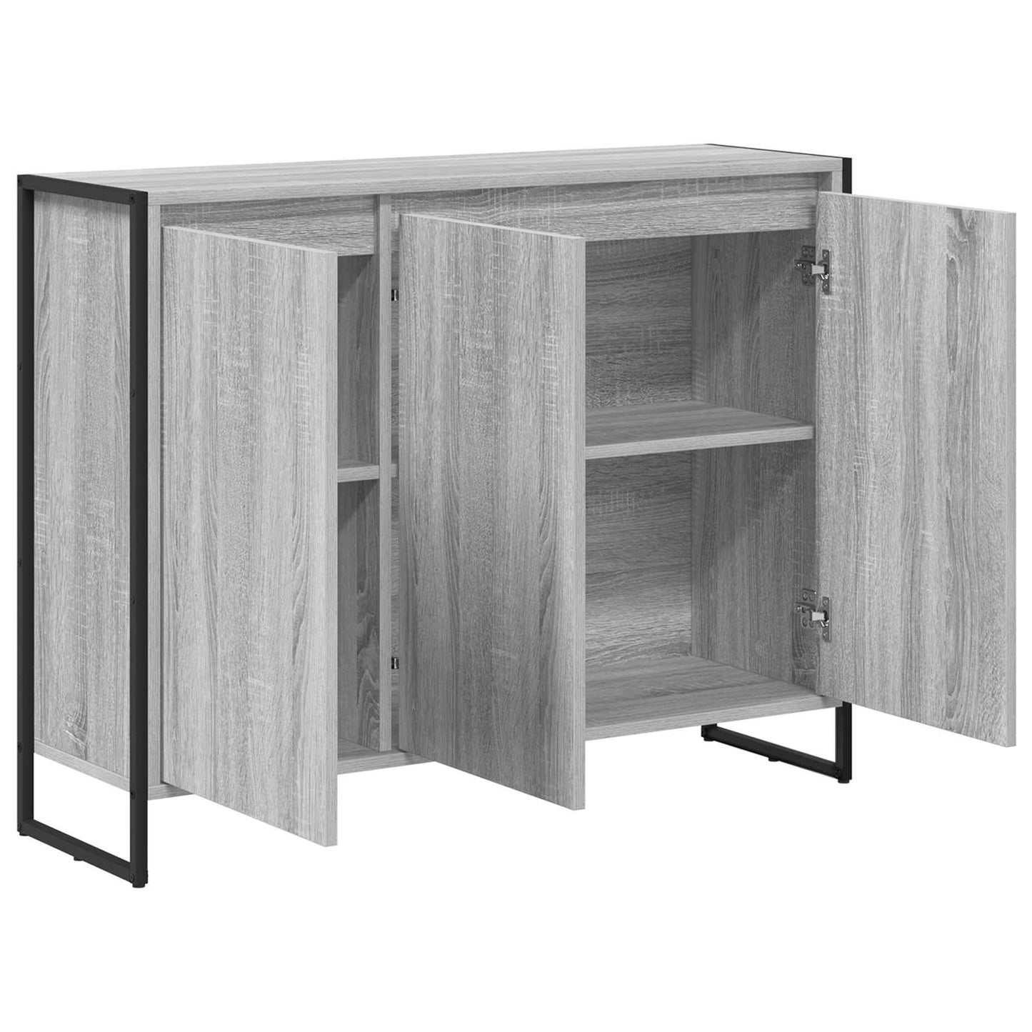 vidaXL Βοηθητικό ντουλάπι Γκρίζο Σονομα 96,5 x 30 x 75 εκ