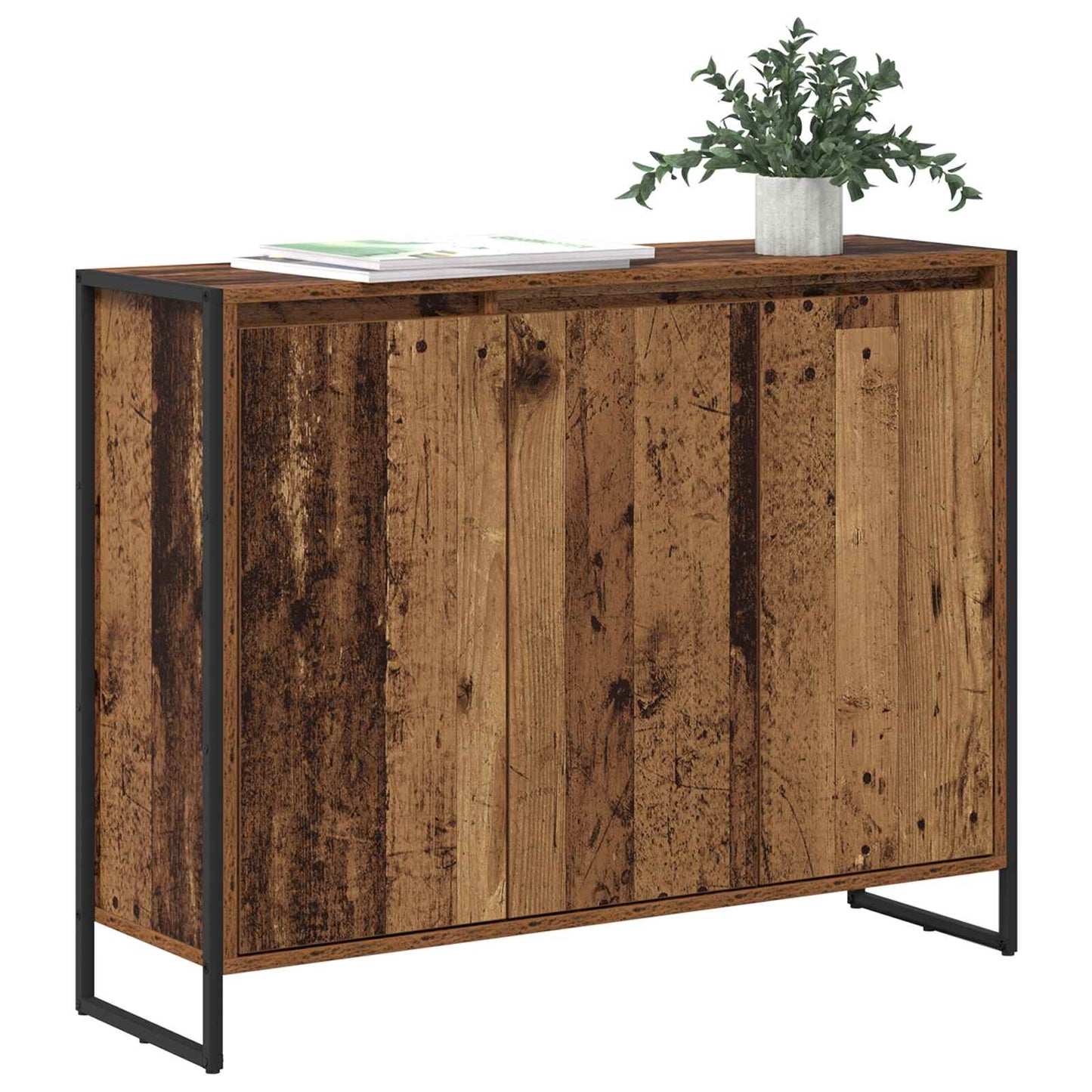 vidaXL Βοηθητικό ντουλάπι Παλιό Ξύλο 96,5 x 30 x 75 εκ