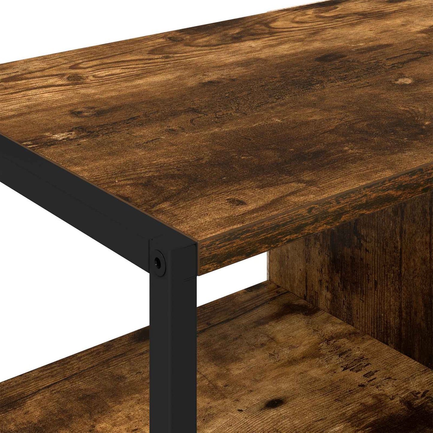 vidaXL Βοηθητικό ντουλάπι Καπνιστό Δρύς 96.5 x 30 x 75 εκ