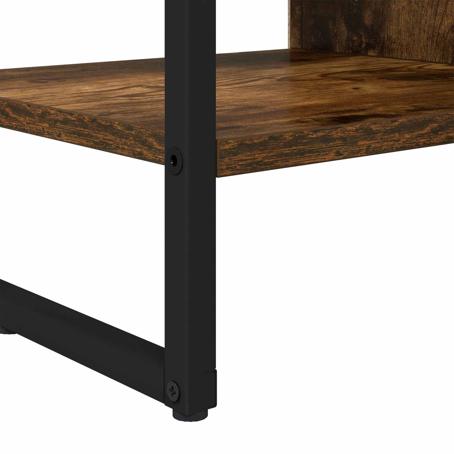 vidaXL Βοηθητικό ντουλάπι Καπνιστό Δρύς 96.5 x 30 x 75 εκ