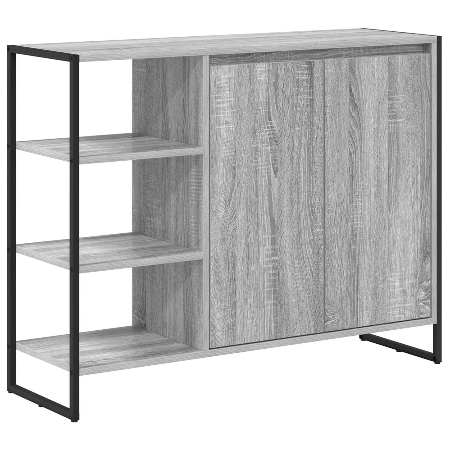 vidaXL Βοηθητικό ντουλάπι Γκρίζο Σονομα 96.5 x 30 x 75 εκ