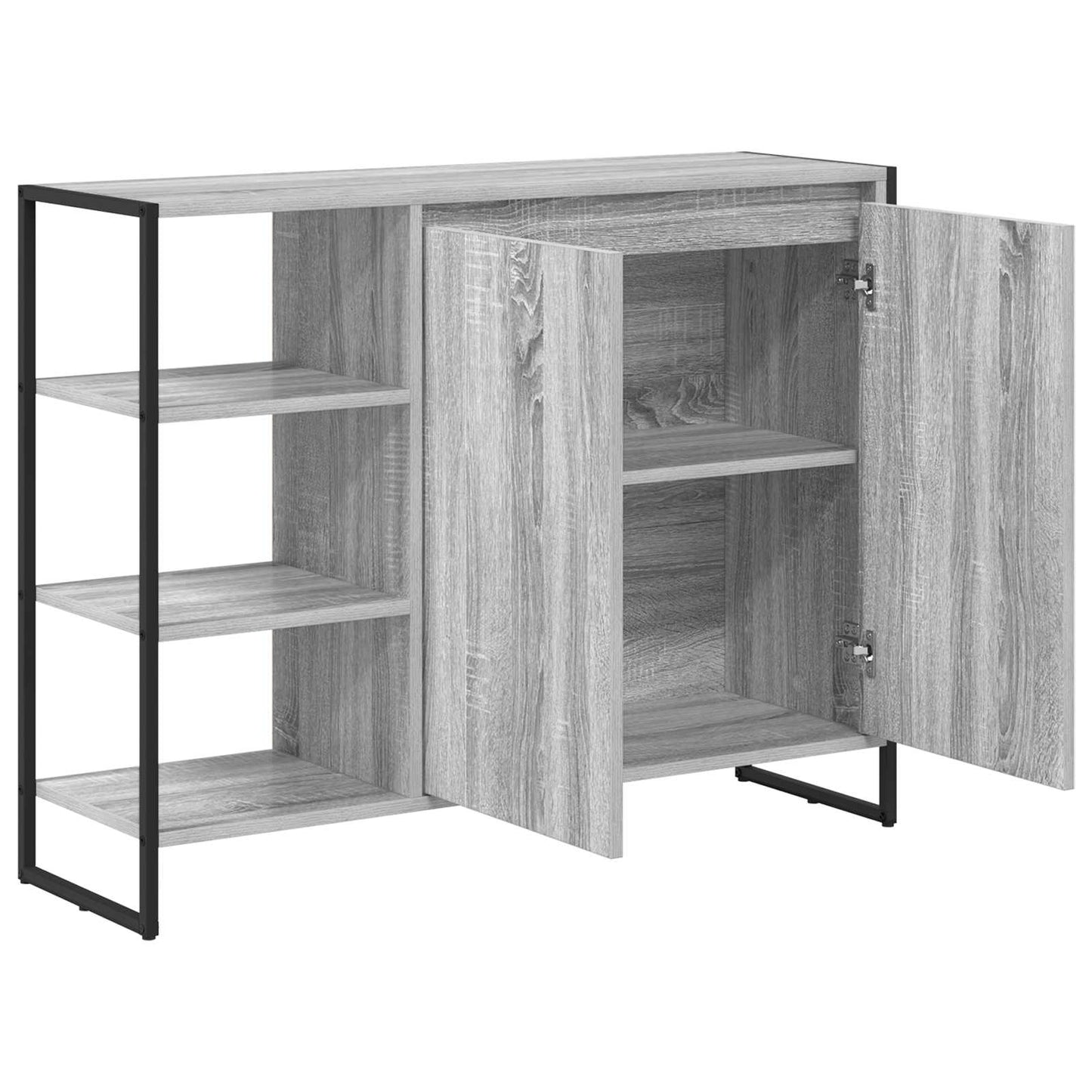 vidaXL Βοηθητικό ντουλάπι Γκρίζο Σονομα 96.5 x 30 x 75 εκ