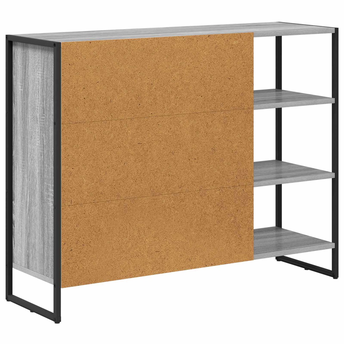 vidaXL Βοηθητικό ντουλάπι Γκρίζο Σονομα 96.5 x 30 x 75 εκ