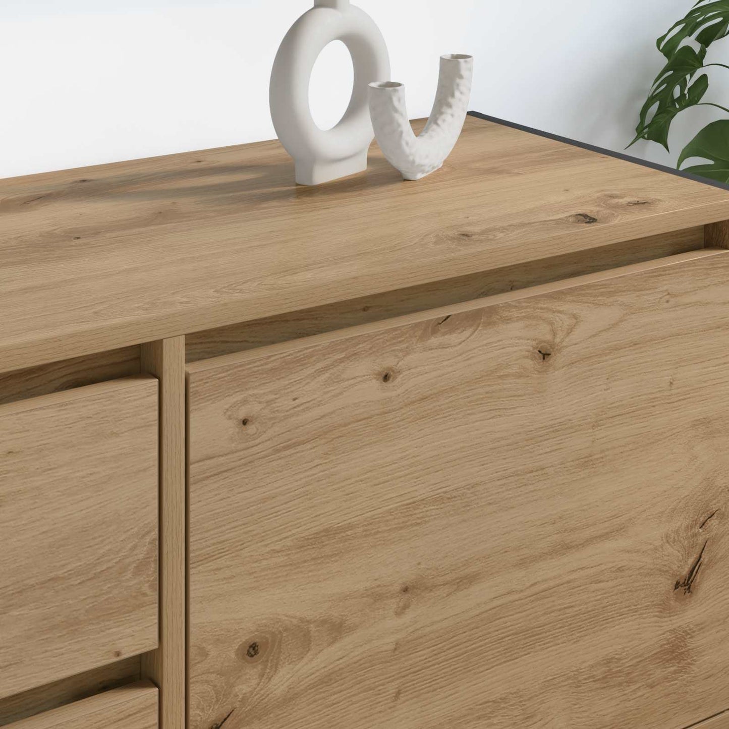 vidaXL Ντουλάπι TV Καρυδιά Χειροποίητης Εργασίας 100 x 36 x 49.5 εκ