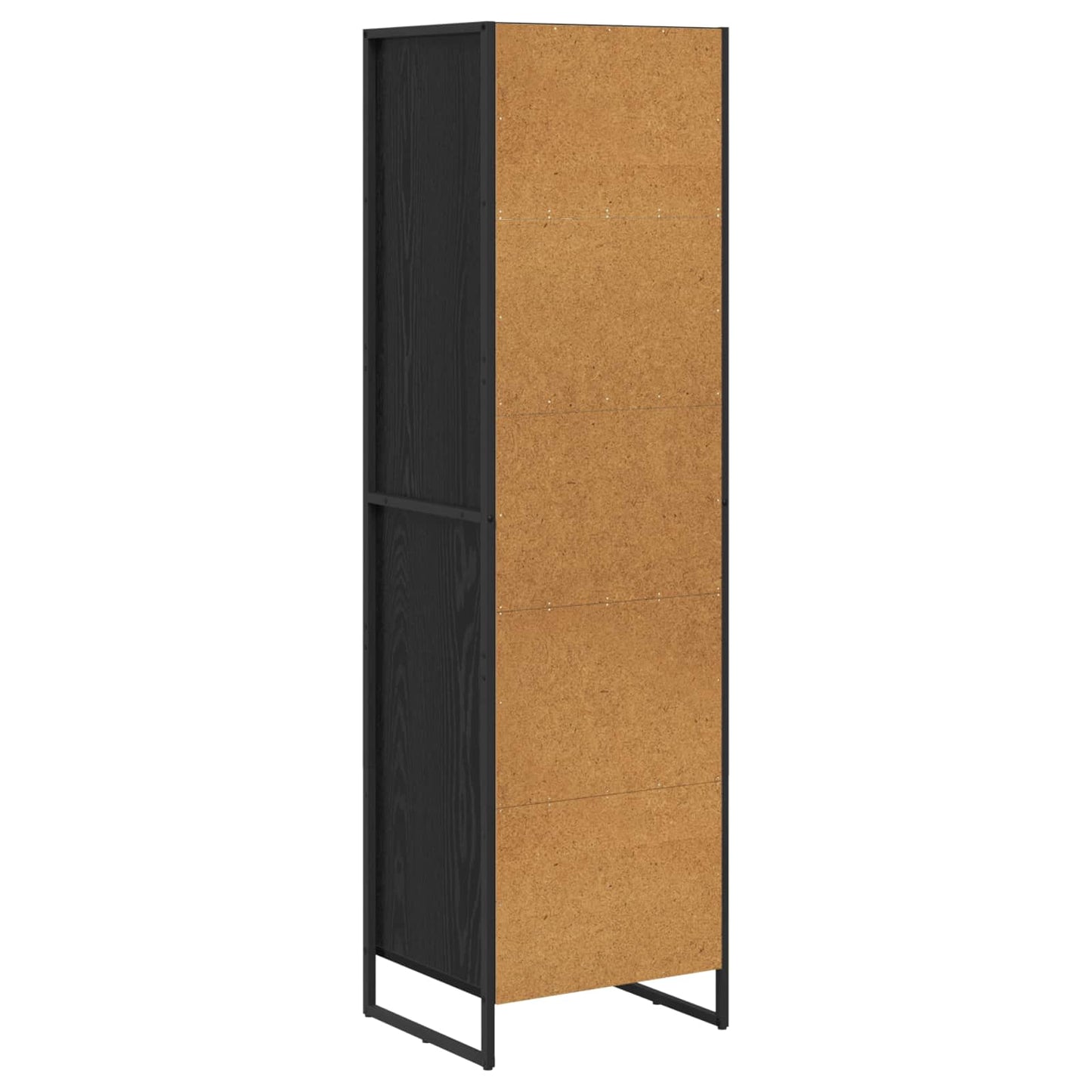 vidaXL Βιβλιοθήκη Μαύρη Οξυά 43 x 36 x 150.5 εκ Επεξεργασμένο ξύλο
