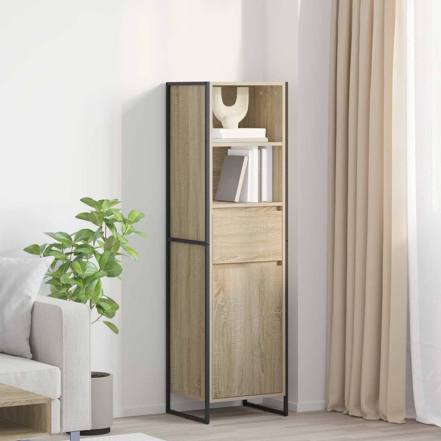 vidaXL Βιβλιοθήκη Σονόμα 43 x 36 x 150.5 εκ Επεξεργασμένο ξύλο