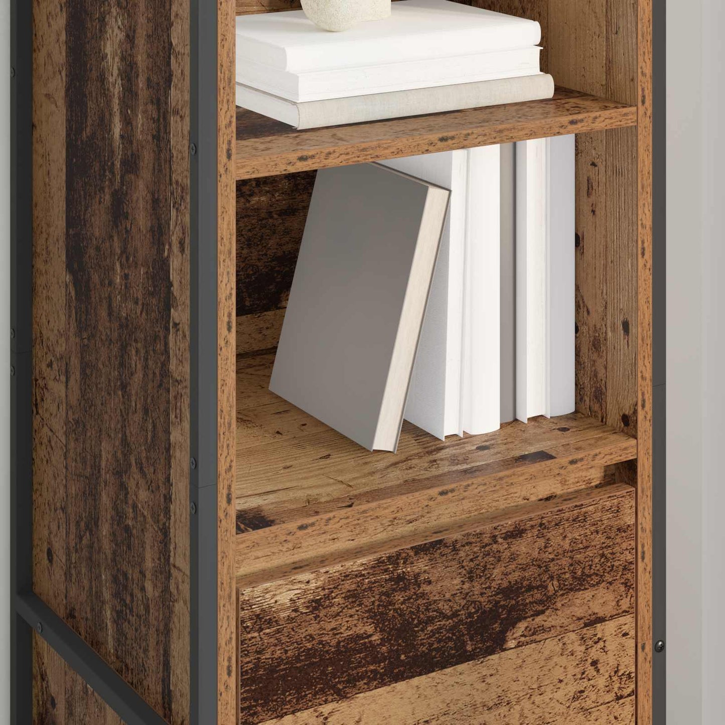 vidaXL Βιβλιοθήκη Παλιό Ξύλο 43 x 36 x 150.5 εκ Επεξεργασμένο ξύλο