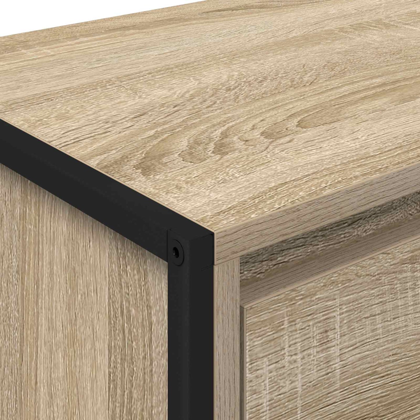 vidaXL Κομοδίνο 2 pcs Σονόμα 39,5 x 30 x 50 εκ Επεξεργασμένο ξύλο