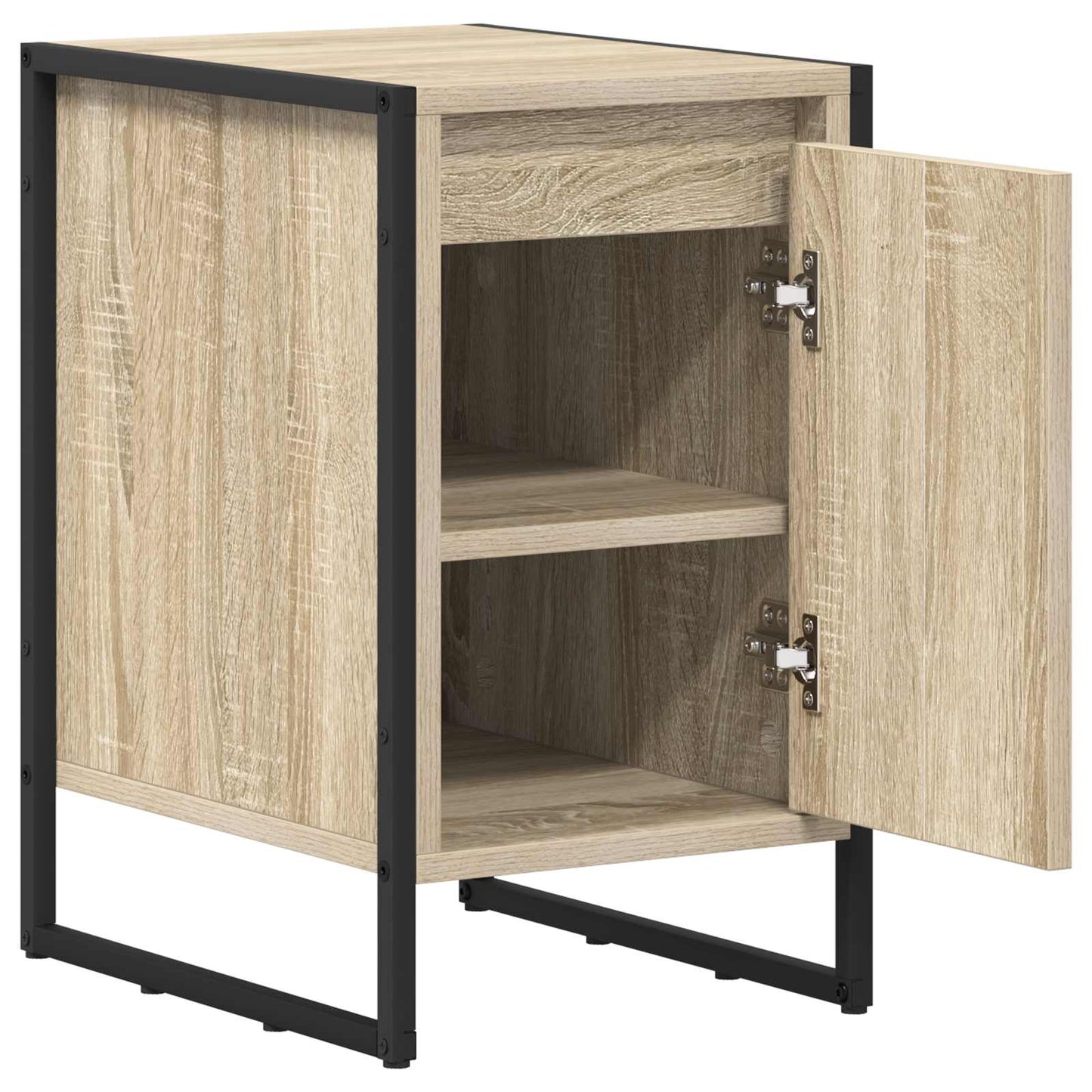 vidaXL Κομοδίνο 2 pcs Σονόμα 39,5 x 30 x 50 εκ Επεξεργασμένο ξύλο