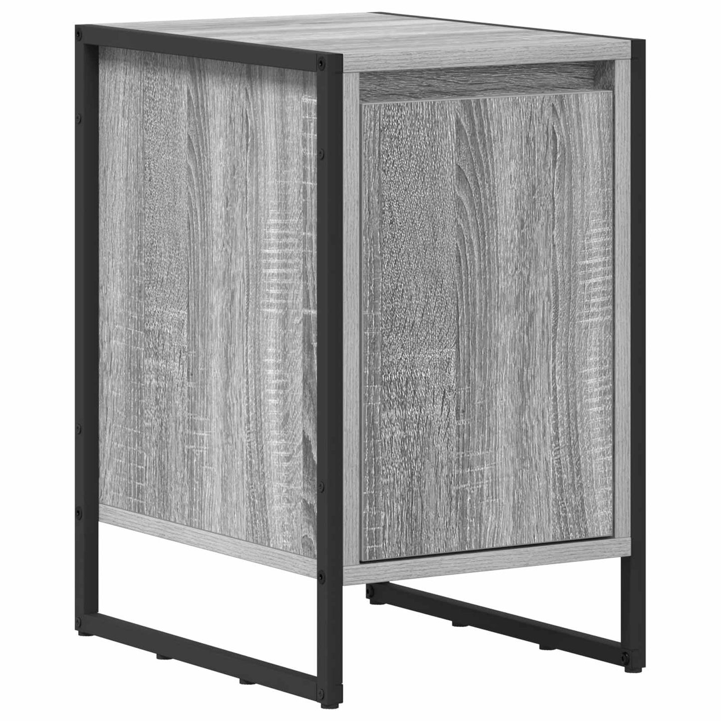 vidaXL Κομοδίνο 2 pcs Γκρίζο Σονομα 39,5 x 30 x 50 εκ