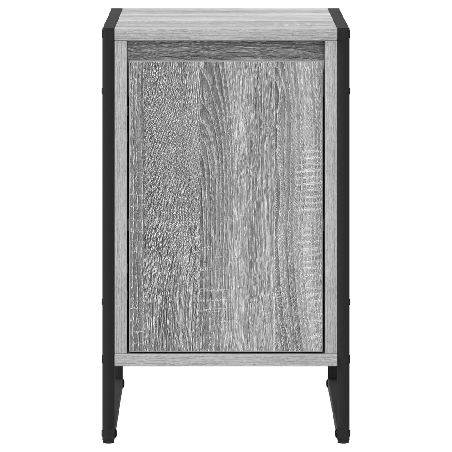 vidaXL Κομοδίνο 2 pcs Γκρίζο Σονομα 39,5 x 30 x 50 εκ
