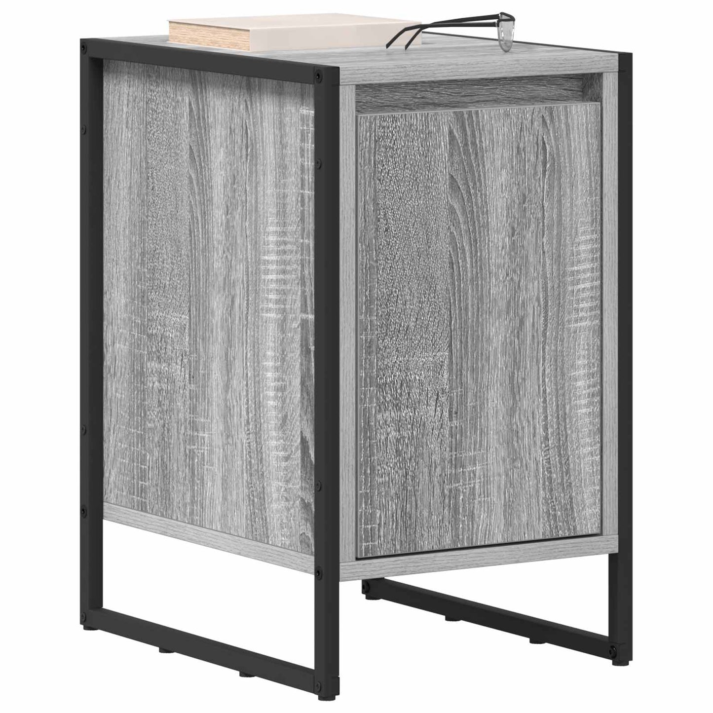 vidaXL Κομοδίνο 2 pcs Γκρίζο Σονομα 39,5 x 30 x 50 εκ