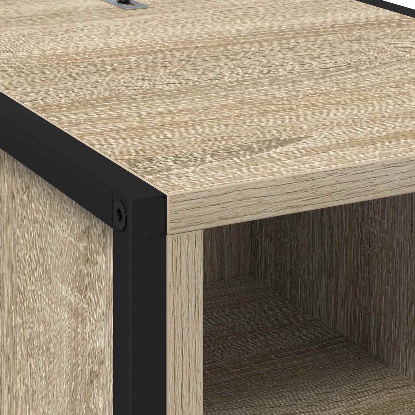 vidaXL Κομοδίνο με συρτάρι Σονόμα 39,5 x 30 x 50 εκ Επεξεργασμένο ξύλο