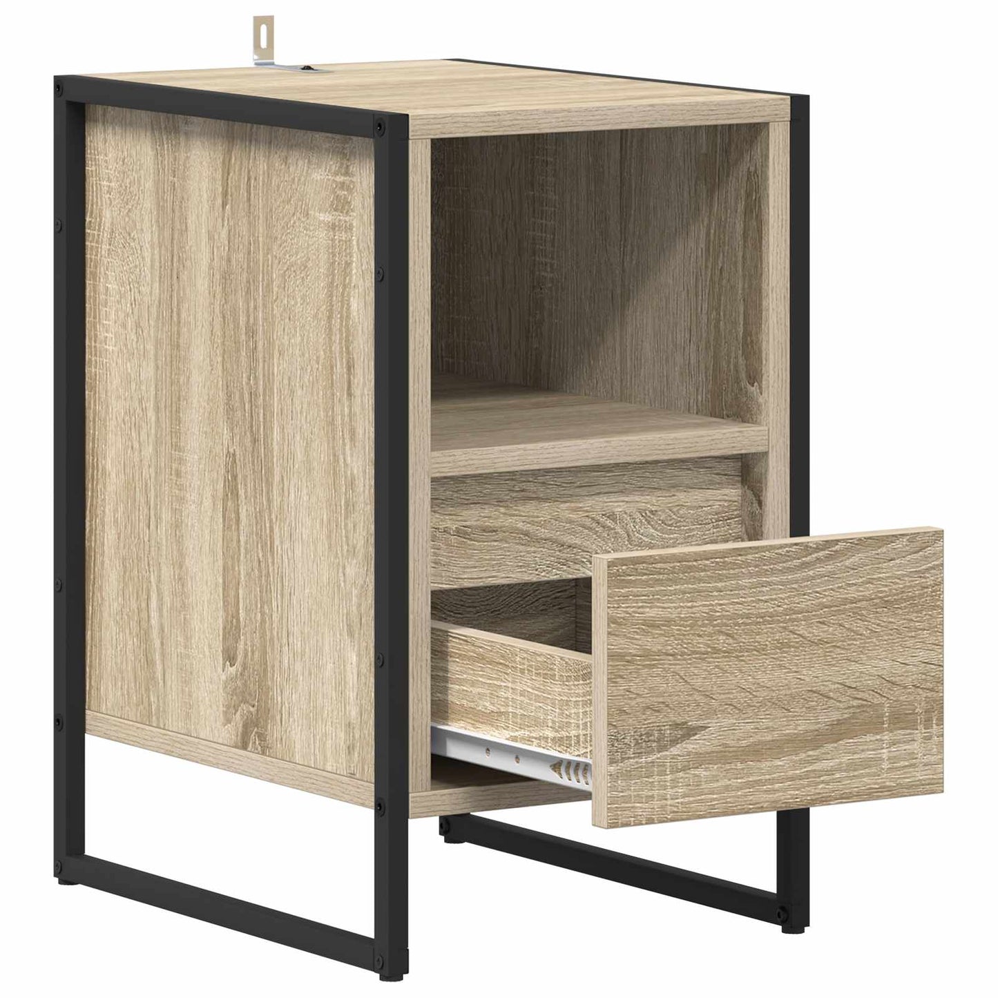 vidaXL Κομοδίνο 2 pcs Σονόμα 39,5 x 30 x 50 εκ Επεξεργασμένο ξύλο