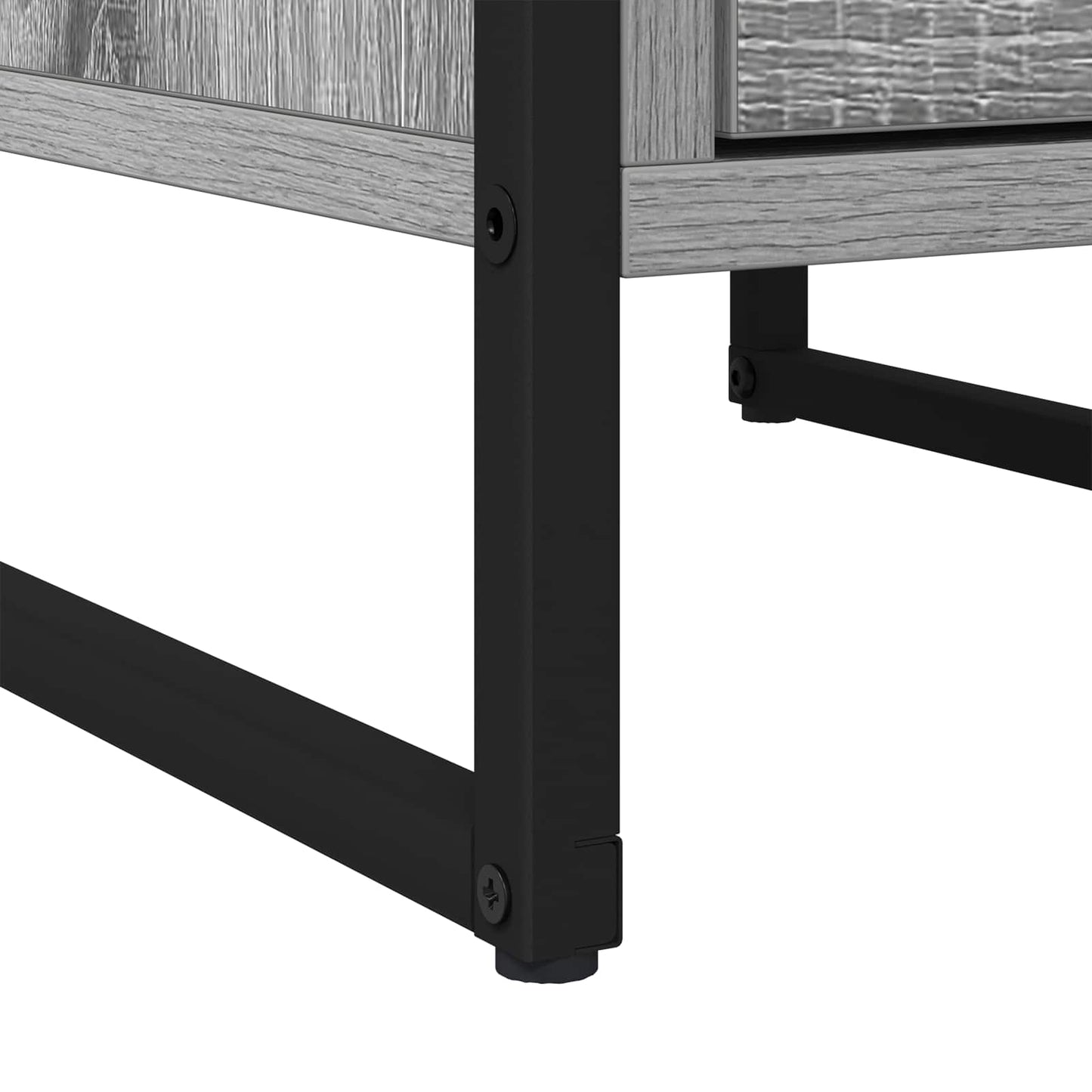 vidaXL Κομοδίνο με συρτάρι 2 pcs Γκρίζο Σονομα 39,5 x 30 x 50 εκ