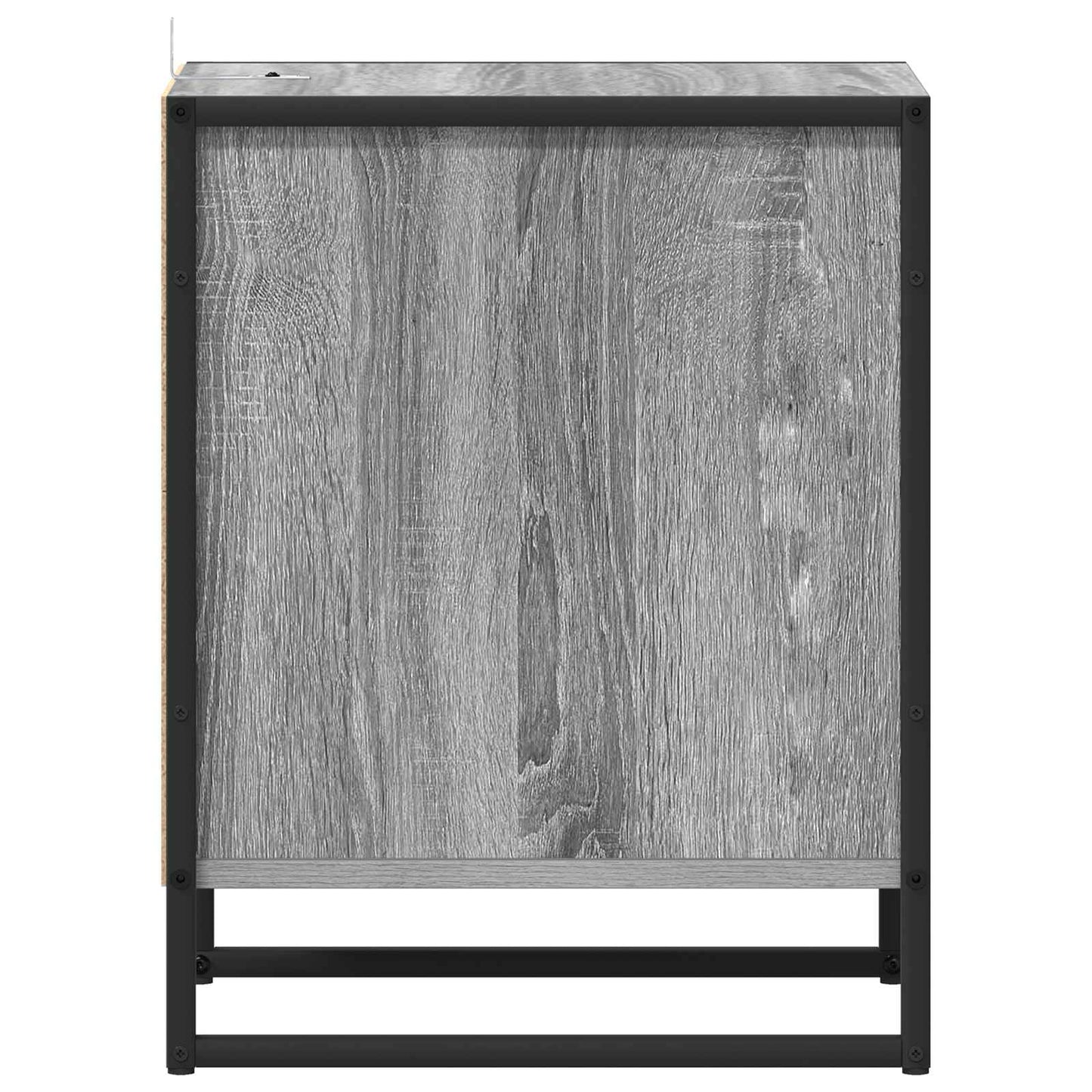 vidaXL Κομοδίνο με συρτάρι 2 pcs Γκρίζο Σονομα 39,5 x 30 x 50 εκ