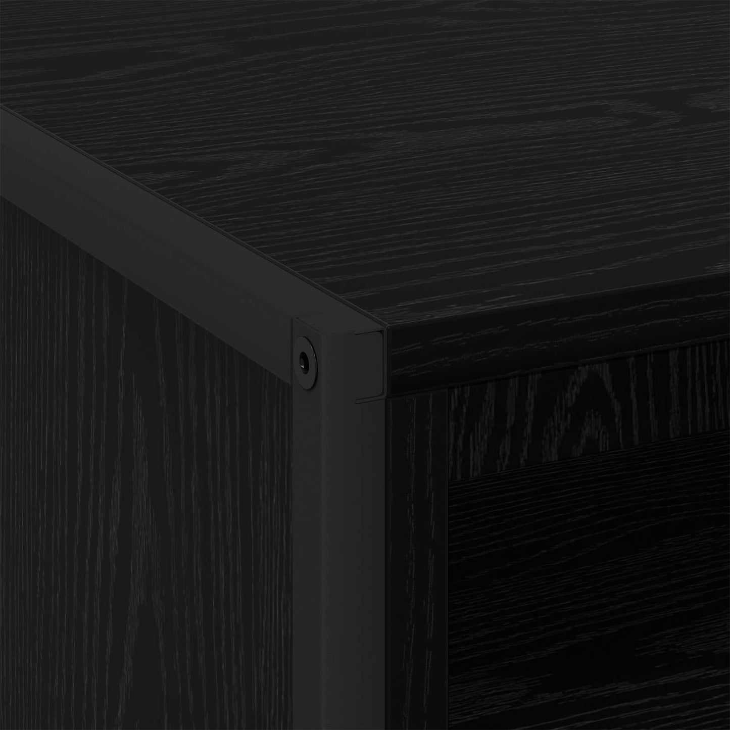 vidaXL Κομοδίνο Μαύρη Οξυά 50 x 39,5 x 50 εκ. Επεξεργασμένο ξύλο