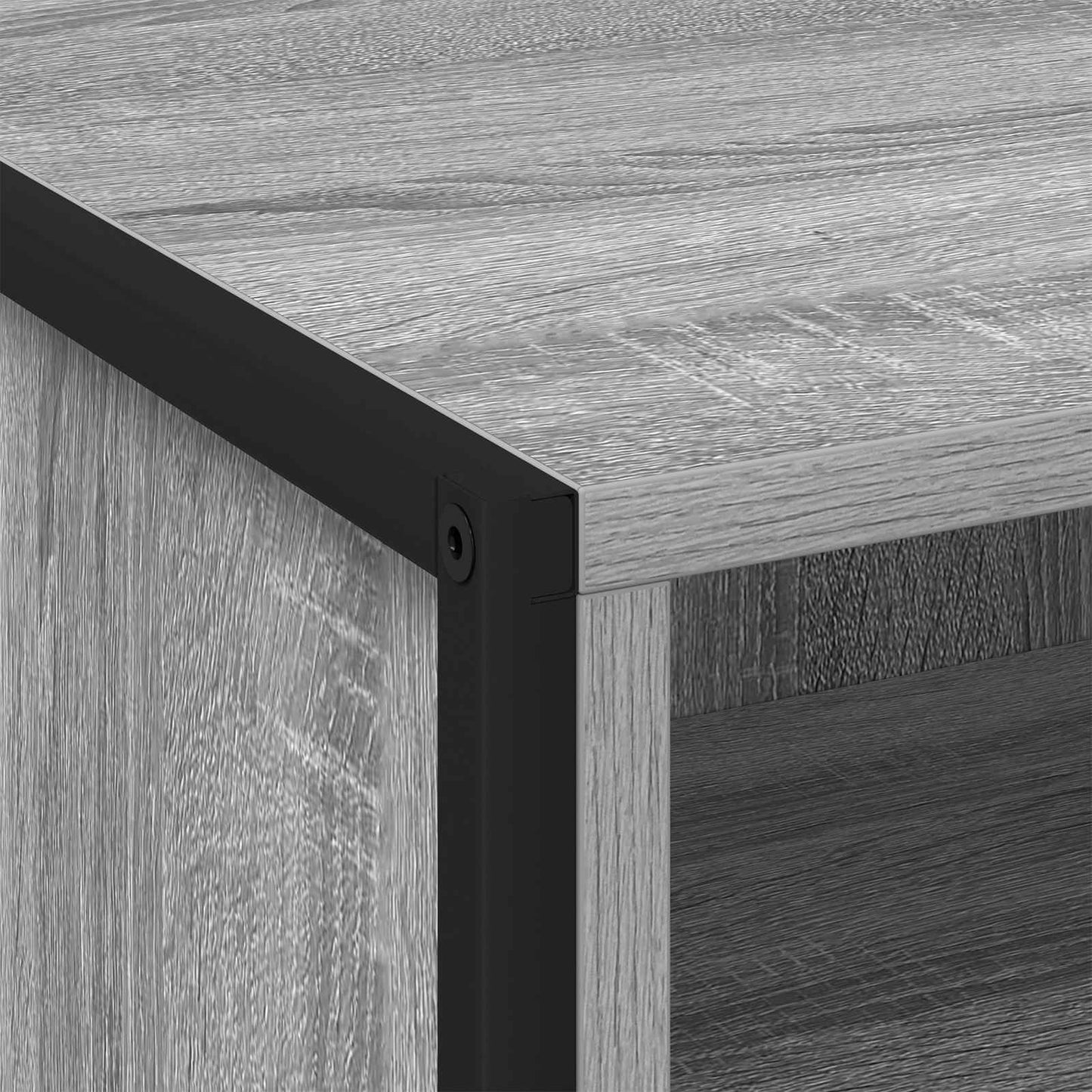vidaXL Κομοδίνο Γκρίζο Σονομα 50 x 39,5 x 50 εκ. Επεξεργασμένο ξύλο