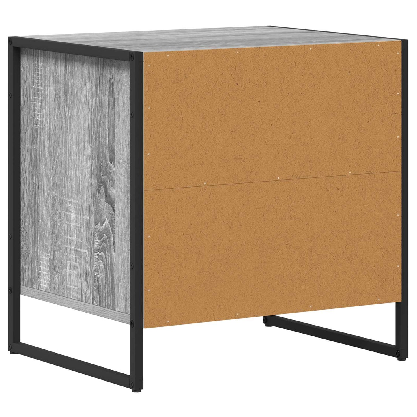 vidaXL Κομοδίνο Γκρίζο Σονομα 50 x 39,5 x 50 εκ. Επεξεργασμένο ξύλο