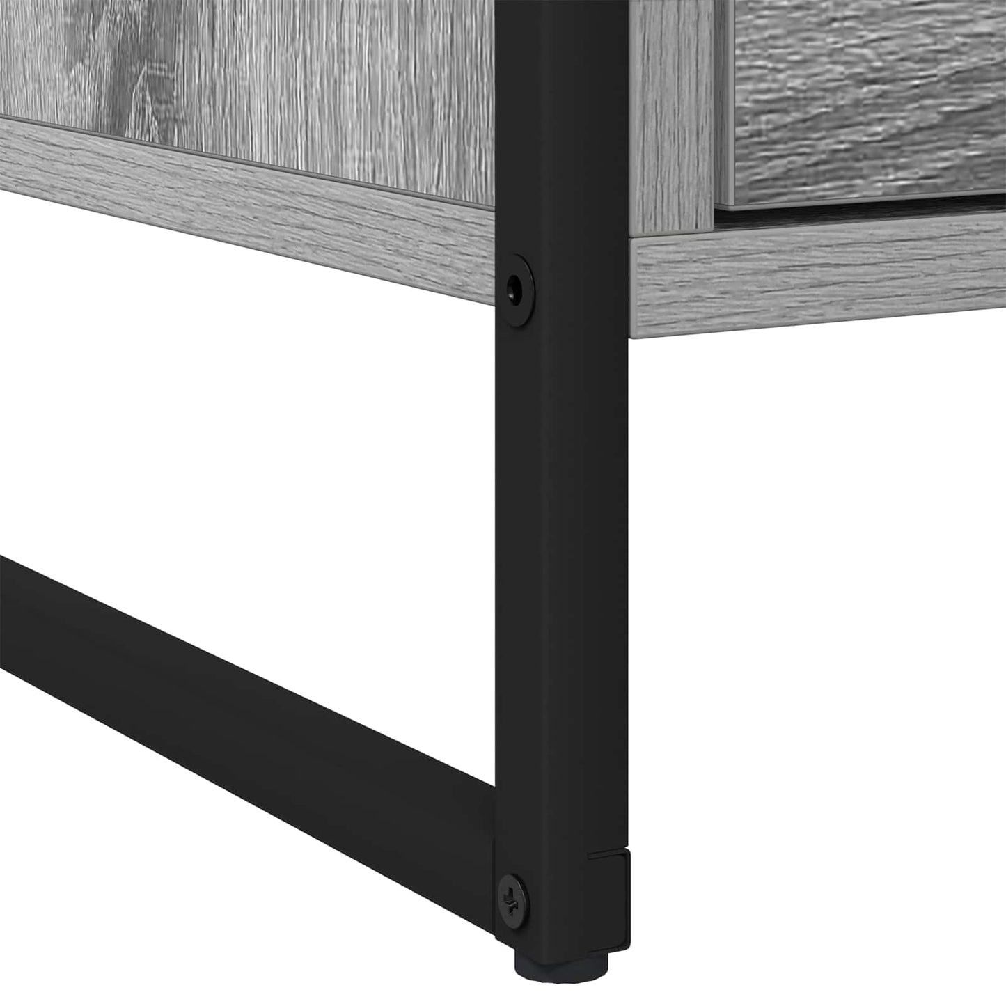 vidaXL Κομοδίνο με συρτάρι 2 pcs Γκρίζο Σονομα 50 x 39,5 x 50 εκ.
