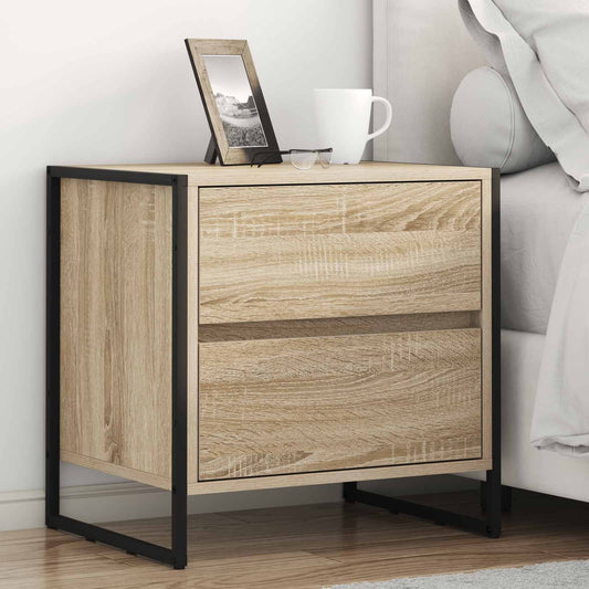 vidaXL Κομοδίνο 2 pcs Σονόμα 50 x 39.5 x 50 εκ. Επεξεργασμένο ξύλο