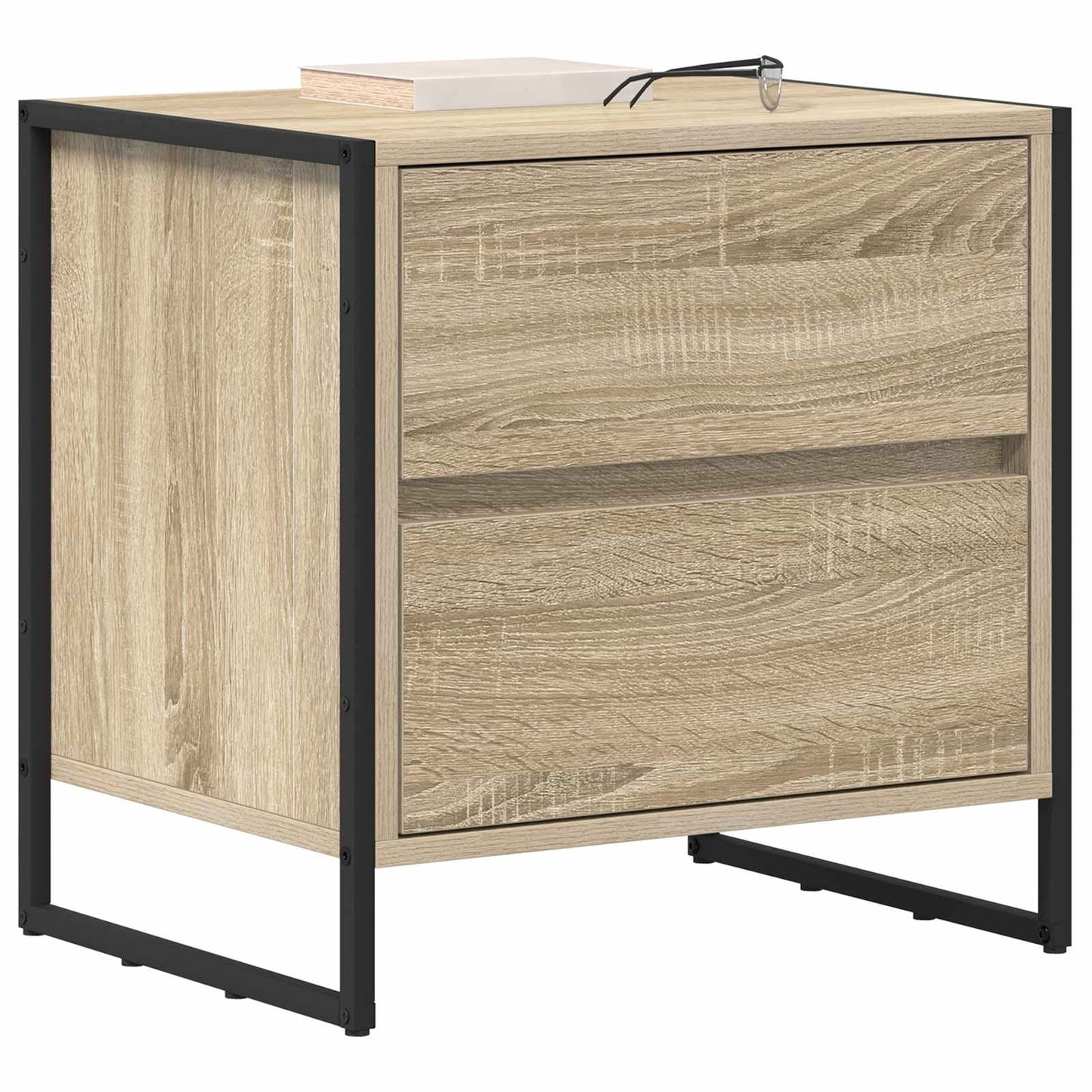vidaXL Κομοδίνο 2 pcs Σονόμα 50 x 39.5 x 50 εκ. Επεξεργασμένο ξύλο