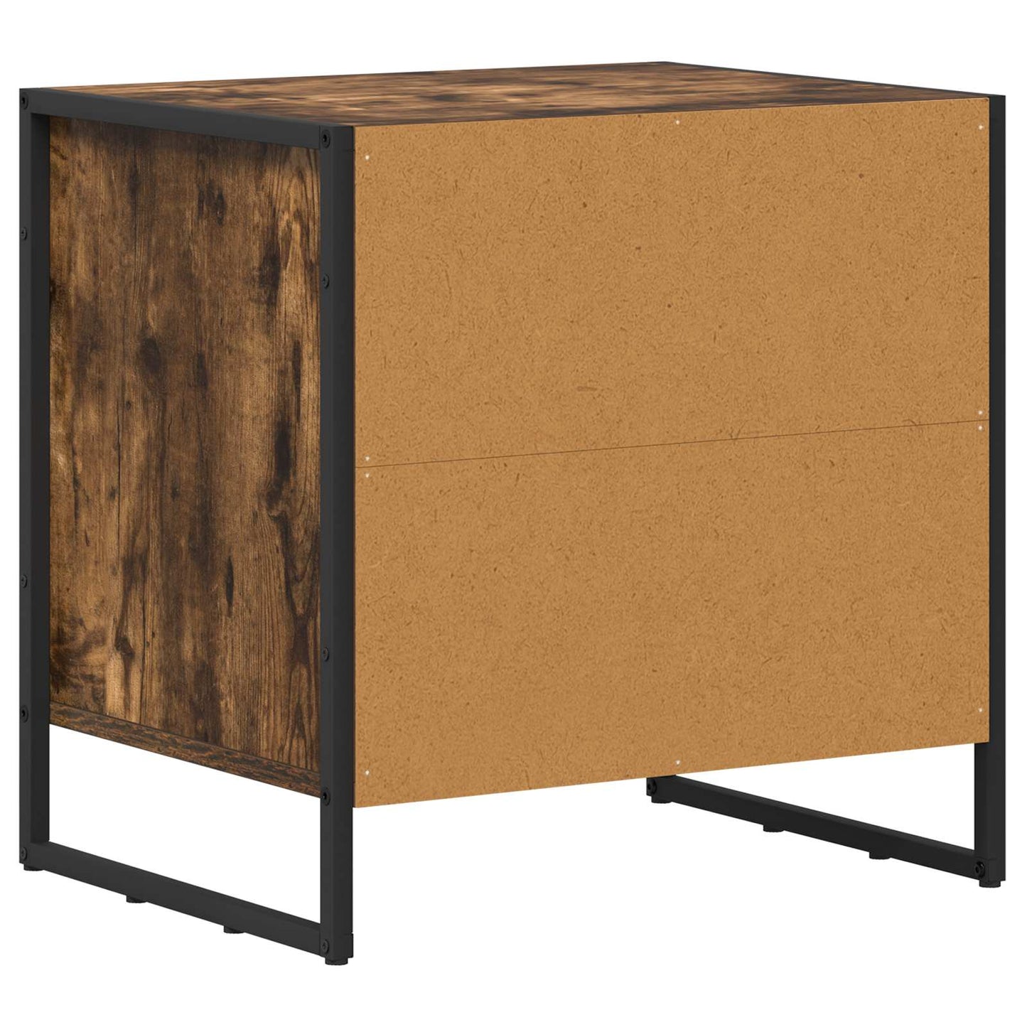 vidaXL Κομοδίνο με συρτάρι 2 pcs Καπνιστό Δρύς 50 x 39.5 x 50 εκ.