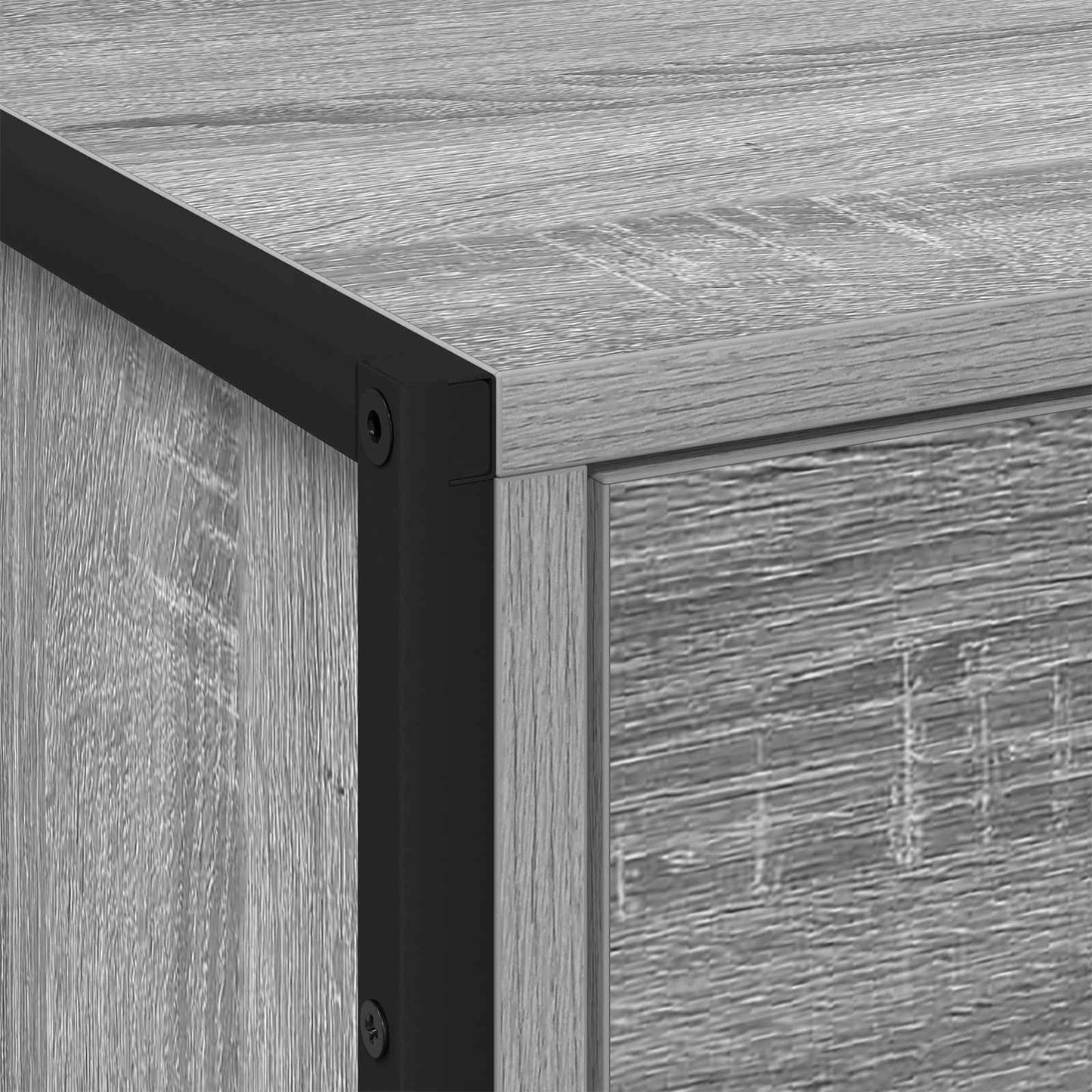 vidaXL Κομοδίνο Γκρίζο Σονομα 50 x 39.5 x 50 εκ. Επεξεργασμένο ξύλο
