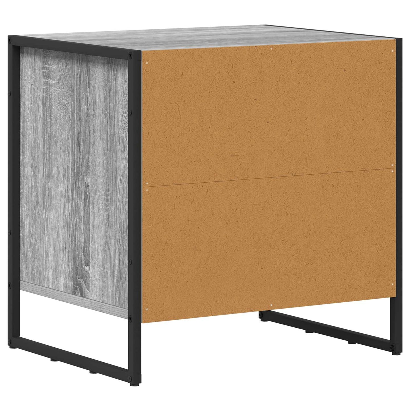 vidaXL Κομοδίνο Γκρίζο Σονομα 50 x 39.5 x 50 εκ. Επεξεργασμένο ξύλο