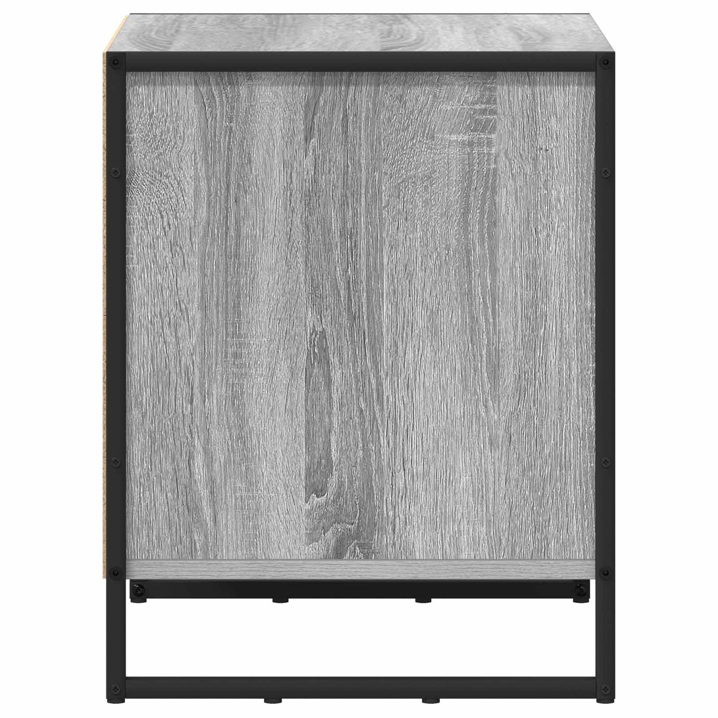 vidaXL Κομοδίνο με συρτάρι 2 pcs Γκρίζο Σονομα 50 x 39.5 x 50 εκ.