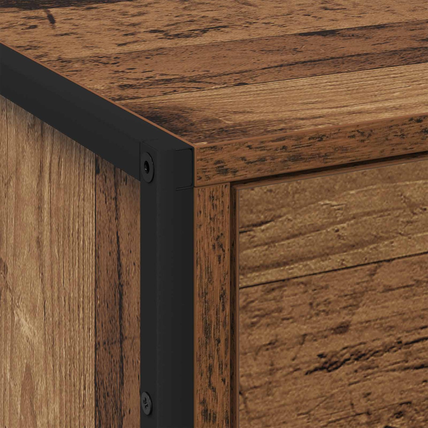vidaXL Κομοδίνο Παλιό Ξύλο 50 x 39.5 x 50 εκ. Επεξεργασμένο ξύλο