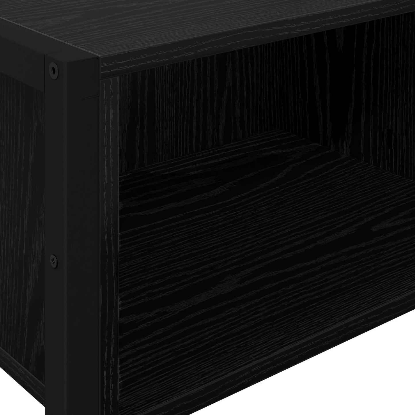 vidaXL End Table Μαύρη Οξυά 100 x 36 x 75 εκ. Επεξεργασμένο ξύλο