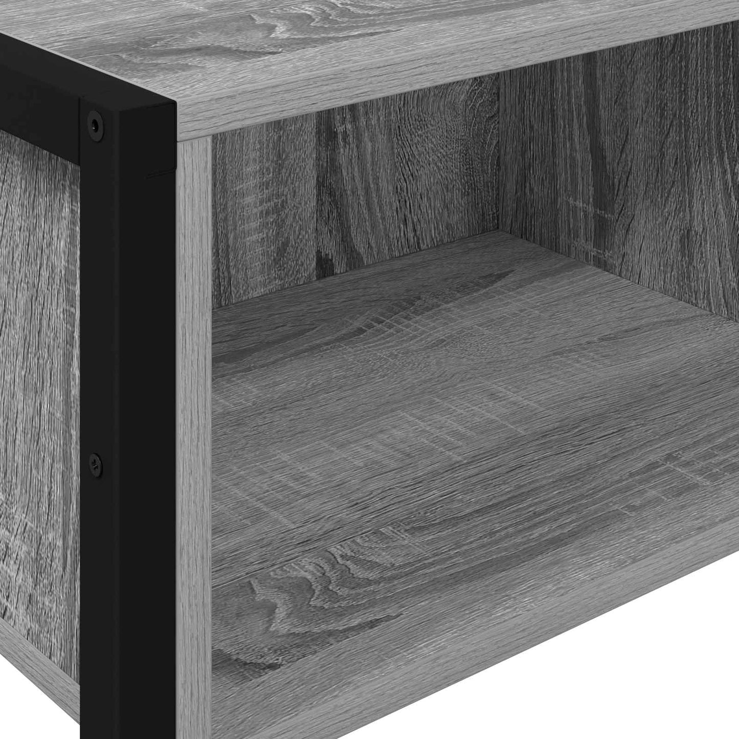 vidaXL End Table Γκρίζο Σονομα 100 x 36 x 75 εκ. Επεξεργασμένο ξύλο