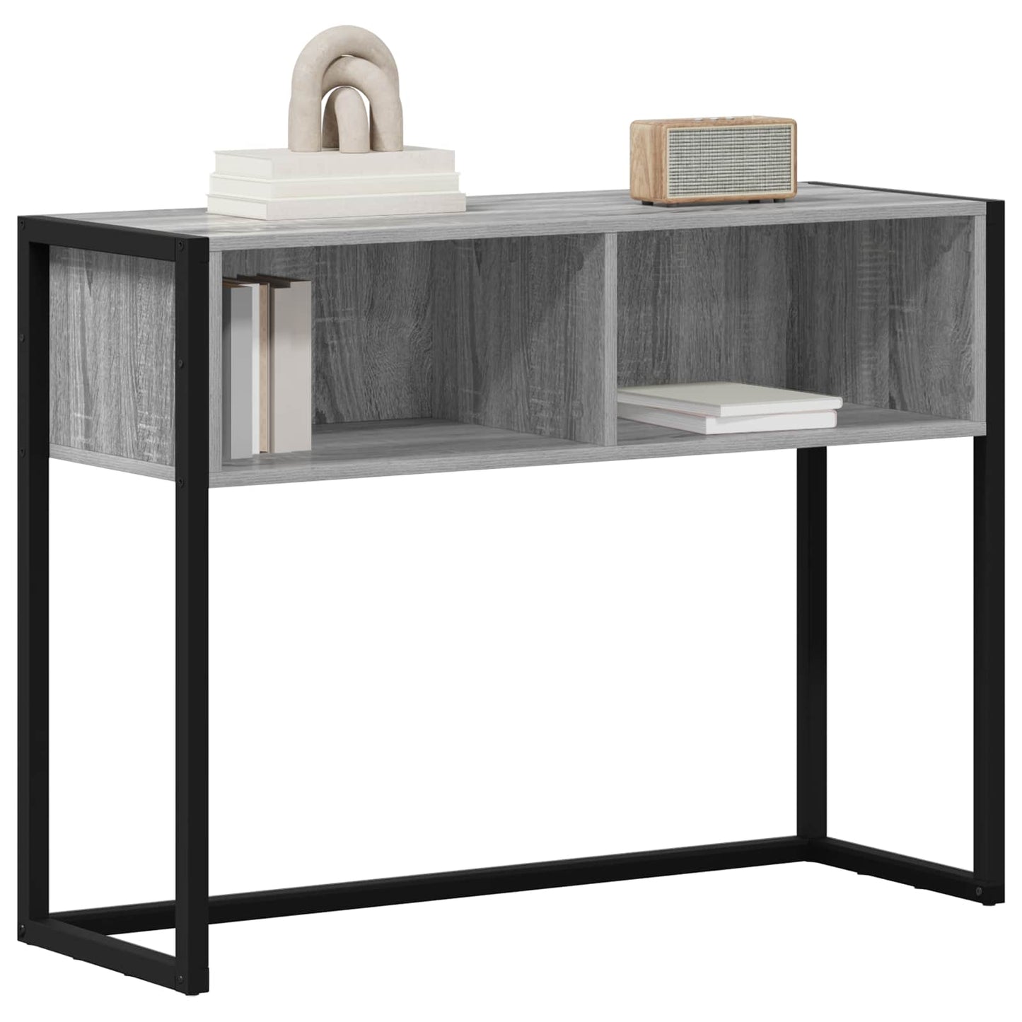 vidaXL End Table Γκρίζο Σονομα 100 x 36 x 75 εκ. Επεξεργασμένο ξύλο