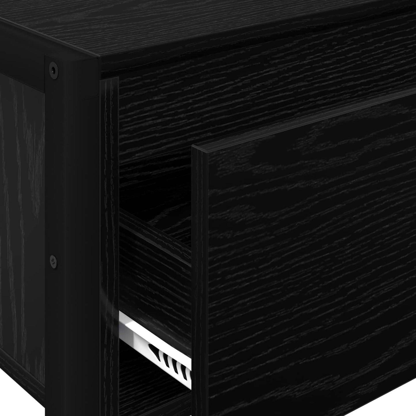 vidaXL End Table Μαύρη Οξυά 100 x 36 x 75 εκ. Επεξεργασμένο ξύλο