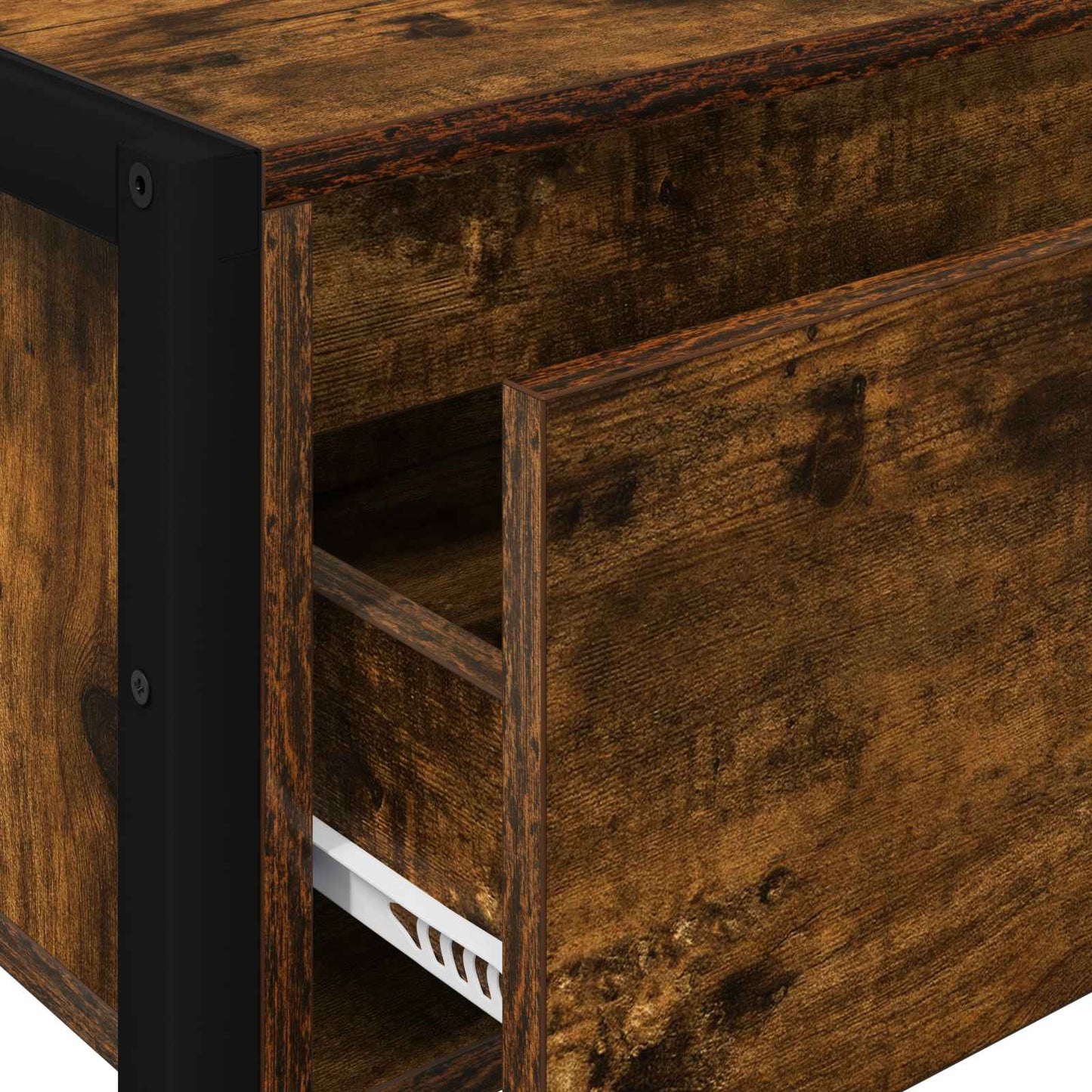 vidaXL End Table Καπνιστό Δρύς 100 x 36 x 75 εκ. Επεξεργασμένο ξύλο